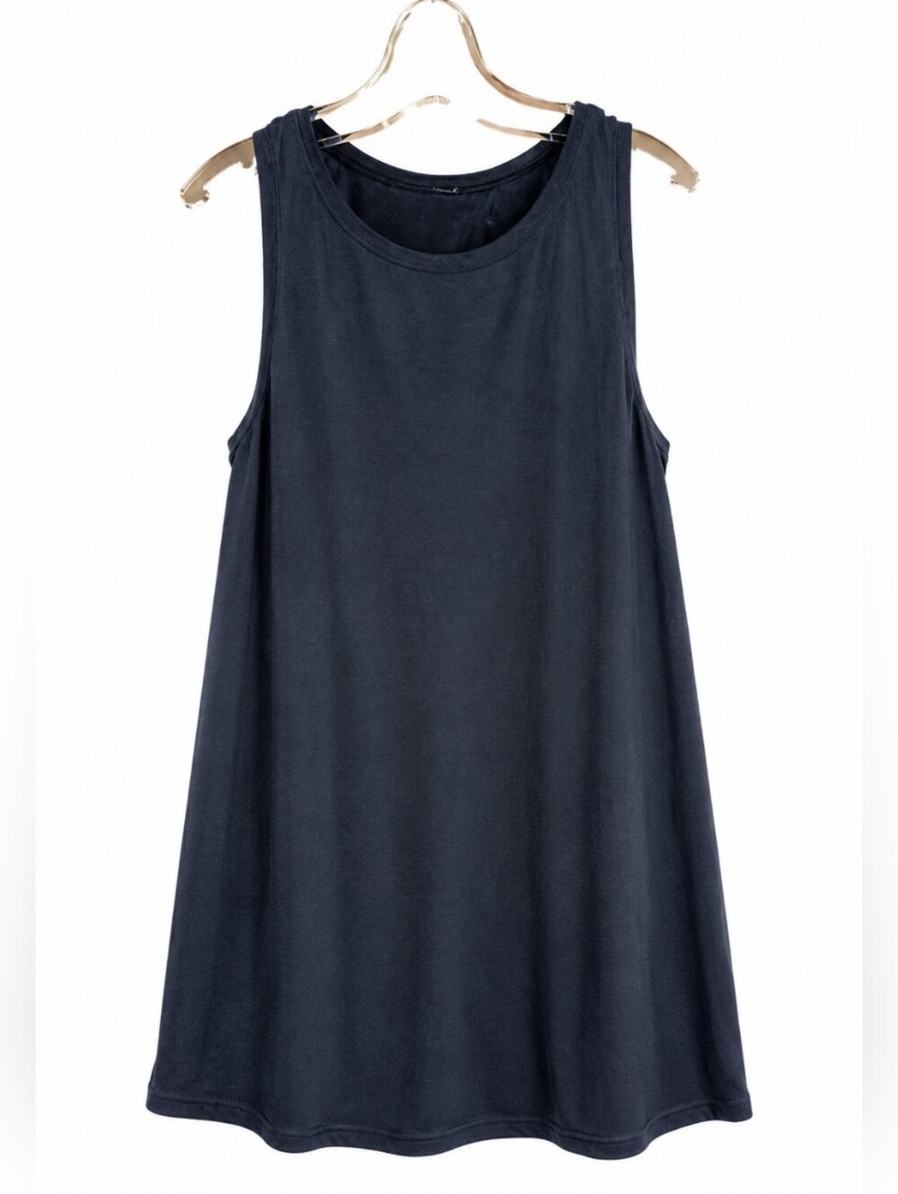 Lululemon Women's Blue Open Back Swing Tank Dress Tunic Size 8 Sleeveless Cover